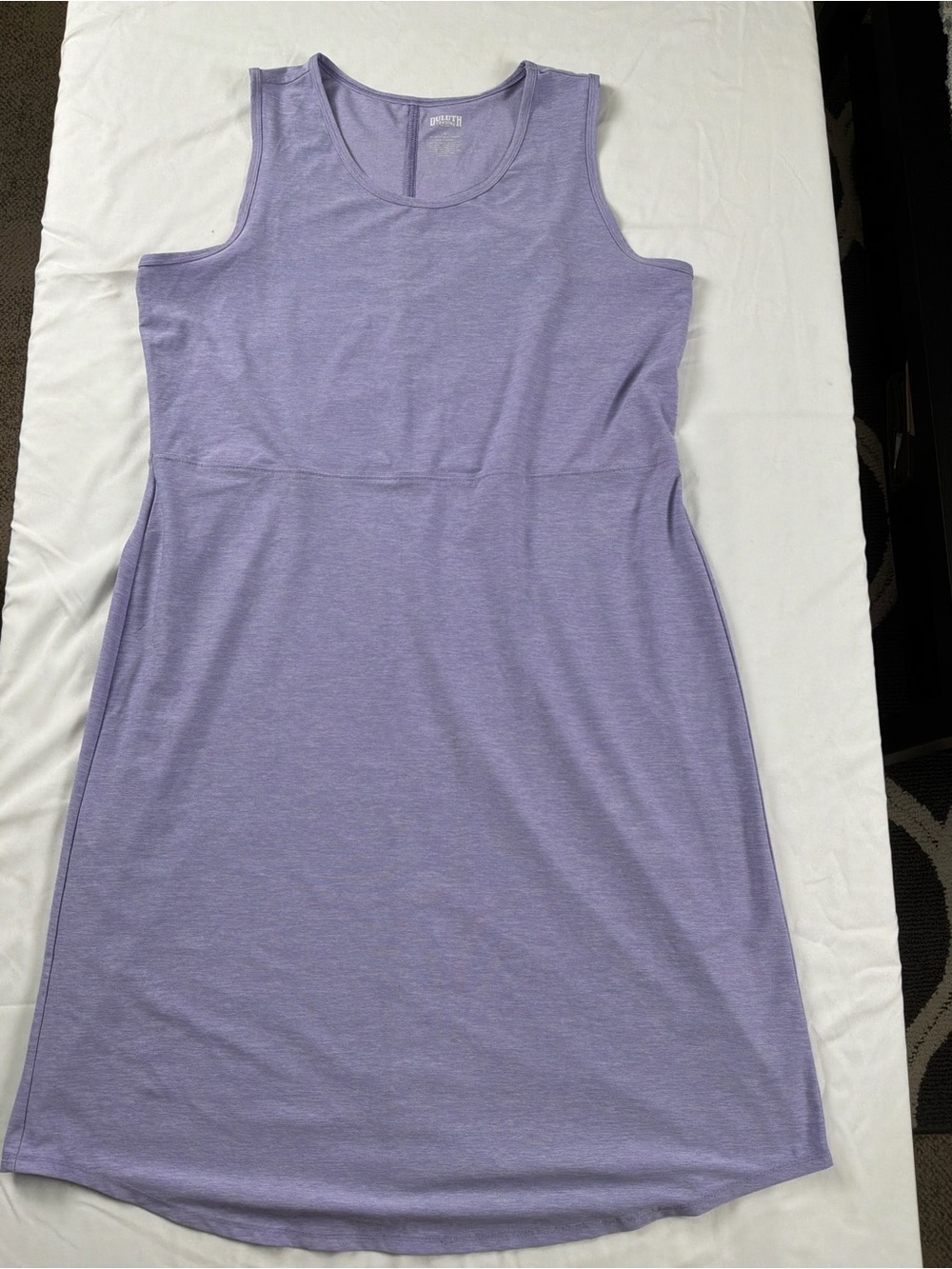 Duluth Trading Co Lavender Sleeveless Tank Dress